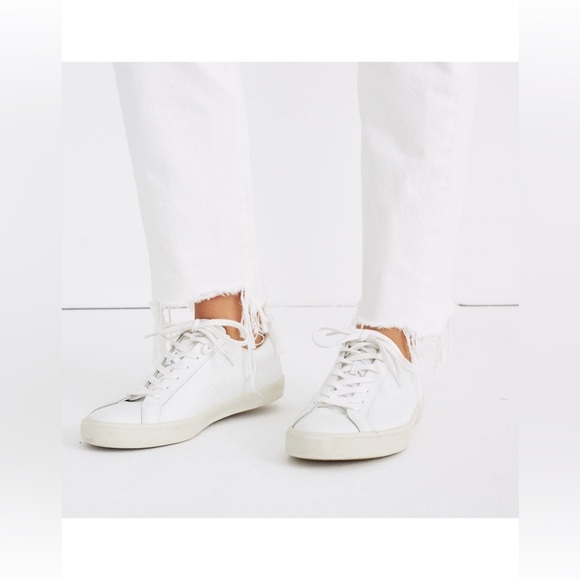 Madewell The Perfect Summer Jean in Tile White: Destructed-Hem Edition‎ 30 - Picture 5 of 11